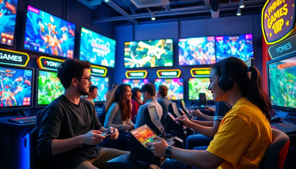 Join players in thrilling Yono Games action during an exciting group gaming session.