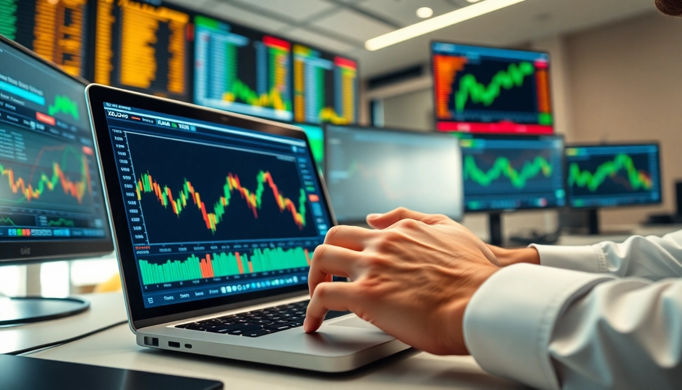 XAUUSD SIGNALS visualized through charts and analysis in a modern trading environment